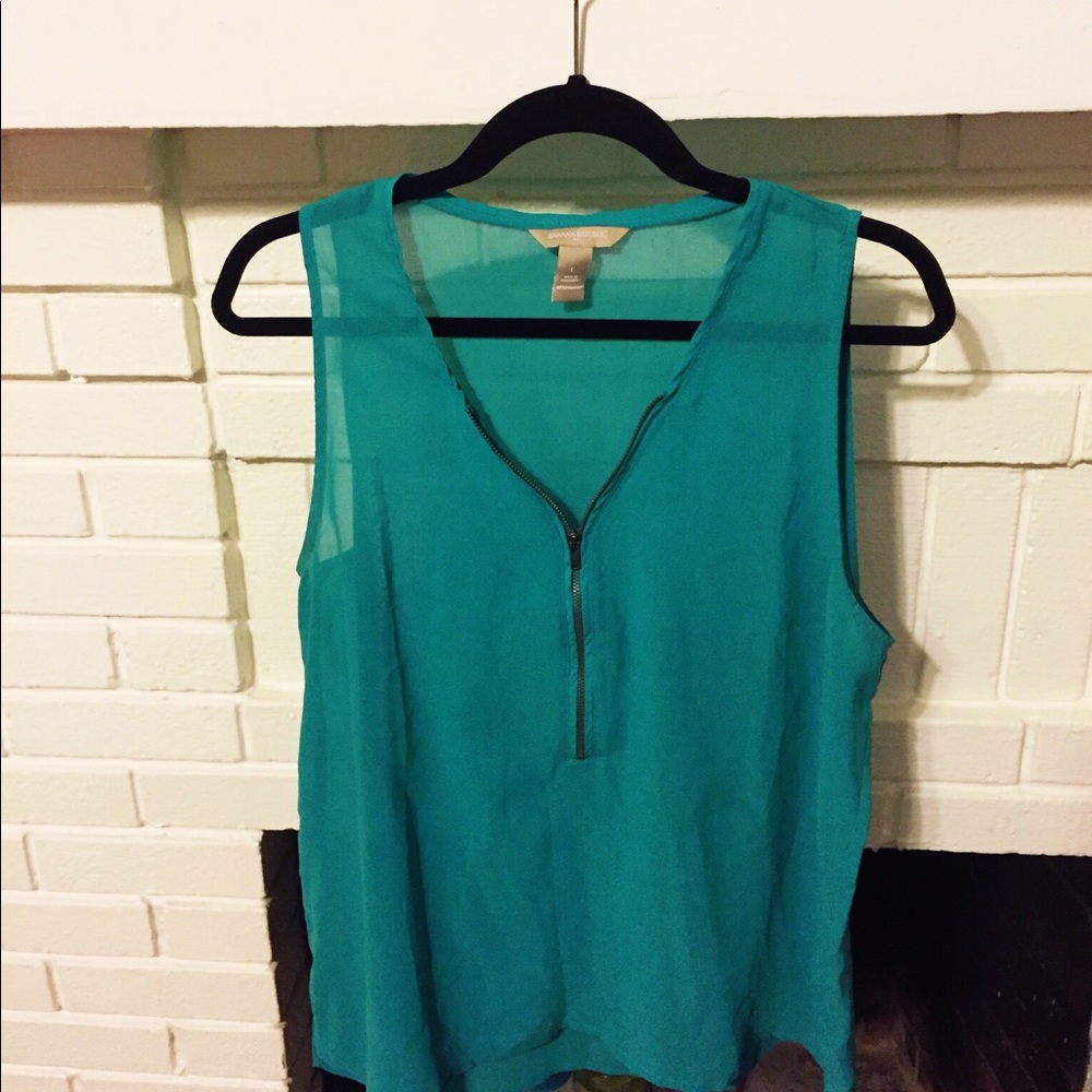 Banana Republic Zip-Front Top